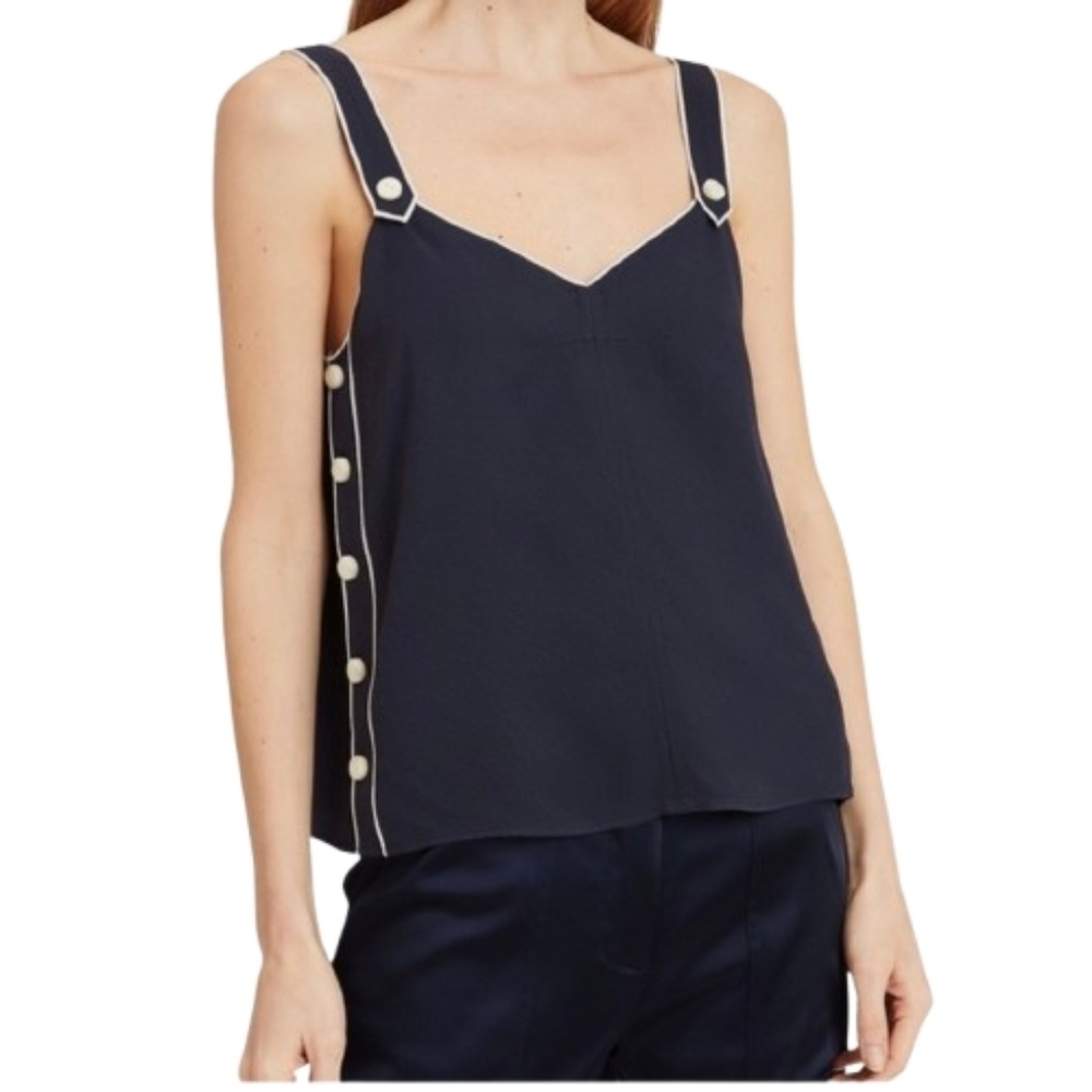 RAG & BONE Tia Button Tank